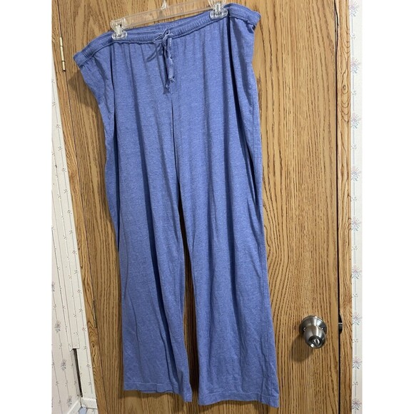 Ladies Pajama pants size 2 XL bottom lounge sleepwear blue - Picture 1 of 7